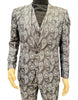 Paisley Suit - Gray - Silver - Charcoal Prom Suit - Slim Fit Stage Suit 2   - from alligatorwarehouse.com