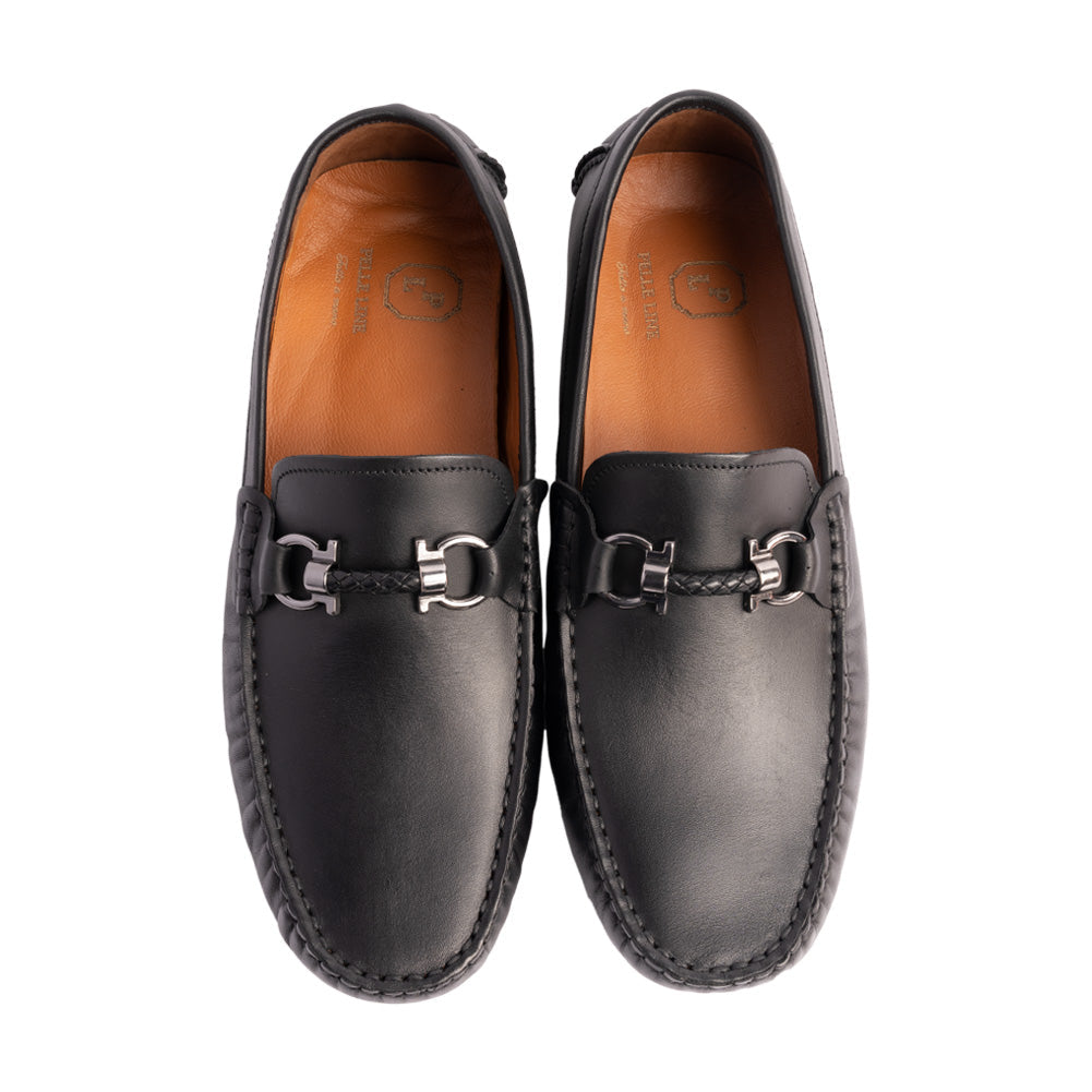 P00090- Palm Beach -Driving shoe Black