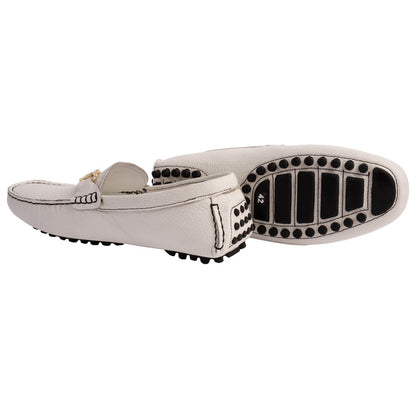 P000911- Palm Beach -Driving shoe White