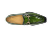 Patent Leather Buckle Loafer 4 KS303-01POLIVE75  - from alligatorwarehouse.com
