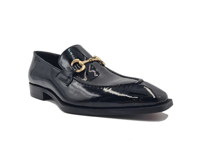 Patent Leather Buckle Loafer 8 KS303-01POLIVE95  - from alligatorwarehouse.com
