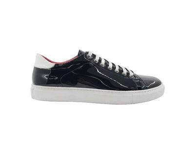Patent Leather Dress Sneaker 2 KS637-01PBLK75  - from alligatorwarehouse.com