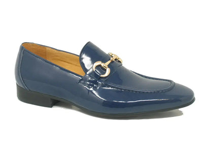 Patent Leather Horse Bit Loafer 12 KS308-101PCHARCOAL85  - from alligatorwarehouse.com