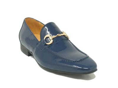 Patent Leather Horse Bit Loafer 13 KS308-101PCHARCOAL85  - from alligatorwarehouse.com
