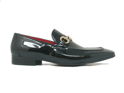 Patent Leather Horse Bit Loafer 15 KS308-101PCHARCOAL85  - from alligatorwarehouse.com