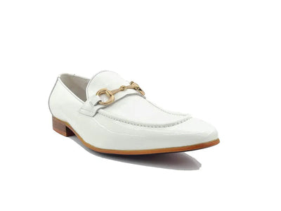 Patent Leather Horse Bit Loafer 8 KS308-101PCHARCOAL85  - from alligatorwarehouse.com