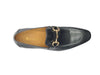 Patent Leather Horse Bit Loafer 5 KS308-101PCHARCOAL7  - from alligatorwarehouse.com