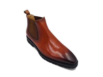 Patina Chelsea Boot Lug Sole 4 KB480-102COGNAC75  - from alligatorwarehouse.com