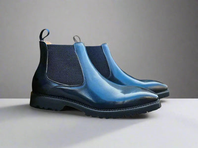 Patina Chelsea Boot Lug Sole 6 KB480-102COGNAC75  - from alligatorwarehouse.com