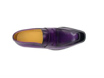Patina Finished Penny Loafer 4 KS509-32PURPLE75  - from alligatorwarehouse.com