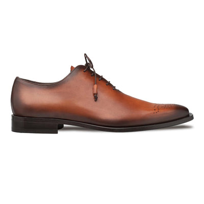 Cupula Patina Oxford Tan Leather Whole-Cut Calfskin Shoes By Mezlan Made In Spain Brand 2   - from alligatorwarehouse.com