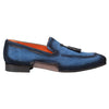 Men's Pavese Cobalt Suede Tassel Slip-On Shoes By Mezlan Made In Spain Brand 2   - from alligatorwarehouse.com