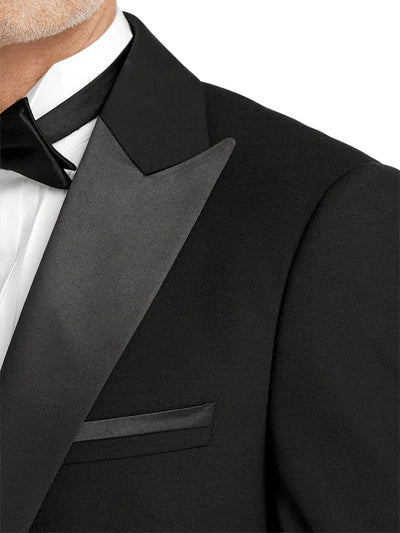 Mens Single Breasted Peak Lapel Tuxedo Jacket Black 5   - from alligatorwarehouse.com