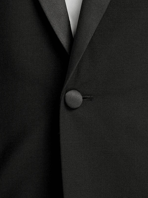 Mens Single Breasted Peak Lapel Tuxedo Jacket Black 2   - from alligatorwarehouse.com