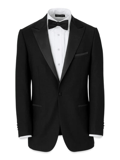 Mens Single Breasted Peak Lapel Tuxedo Jacket Black 1   - from alligatorwarehouse.com