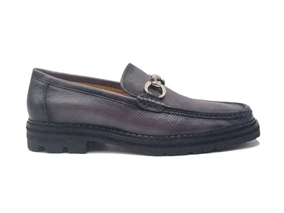 Horsebit Loafer Lug Sole 1 KS623-01Gray8  - from alligatorwarehouse.com