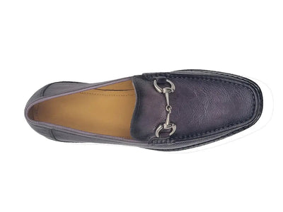 Horsebit Loafer Lug Sole 4 KS623-01Gray8  - from alligatorwarehouse.com