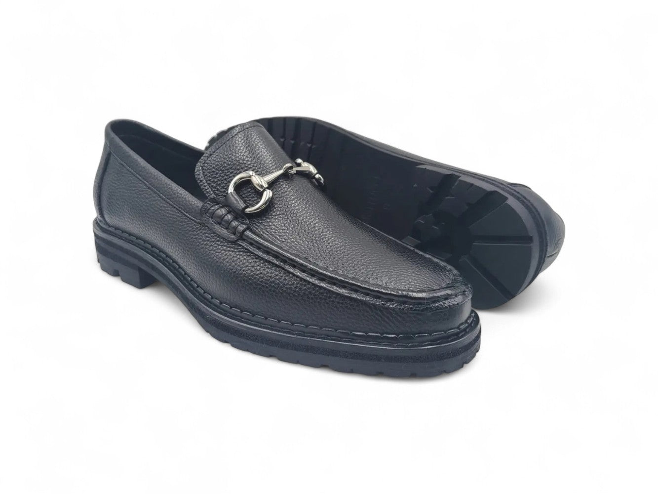 Carrucci Horsebit Loafer Lug Sole