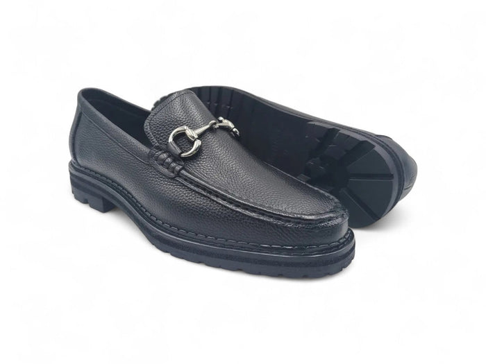 Carrucci Horsebit Loafer Lug Sole