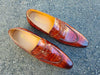 Penny Loafer Features Alligator Embossed Calfskin 5 KS503-06WHISKY8  - from alligatorwarehouse.com