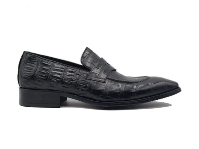Penny Loafer Features Alligator Embossed Calfskin 6 KS503-06WHISKY105  - from alligatorwarehouse.com