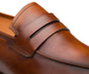 Calfskin Penny Loafer Cognac By Mezlan Made In Spain Brand 5   - from alligatorwarehouse.com