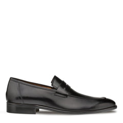 Calfskin Penny Loafer Black By Mezlan Made In Spain Brand