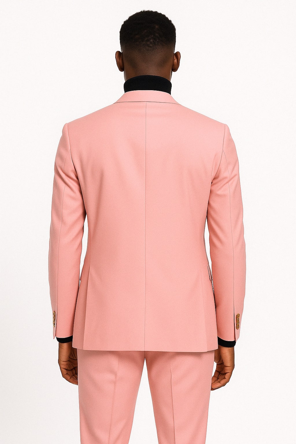 Mens Pink Double-Breasted Suit with Gold Buttons 4   - from alligatorwarehouse.com