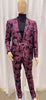 Mens Pink and Black Floral Tuxedo Suit ƒ?? Slim Fit Two Piece Set 2   - from alligatorwarehouse.com