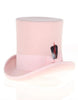 Victorian Steampunk Top Hat - 1800 19th Century - Dressy Loden Felt Top Pink Hat 3   - from alligatorwarehouse.com