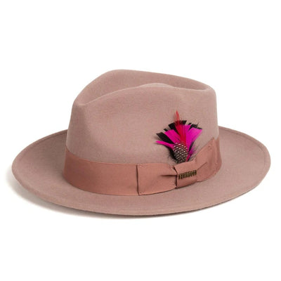 Fedora Hat in 10 Colors - 100% Australian Wool fabric 54   - from alligatorwarehouse.com