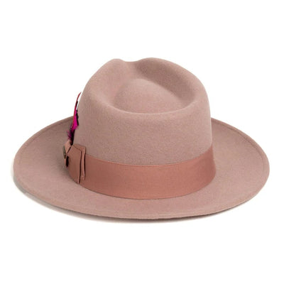 Fedora Hat in 10 Colors - 100% Australian Wool fabric 56   - from alligatorwarehouse.com