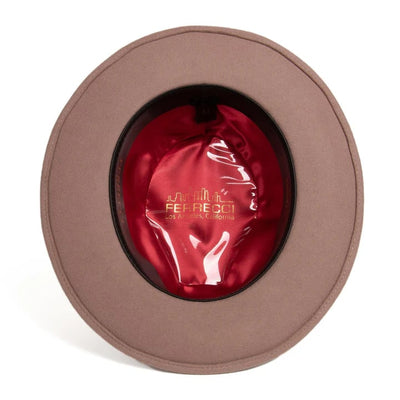 Fedora Hat in 10 Colors - 100% Australian Wool fabric 57   - from alligatorwarehouse.com