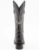 Ferrini Bronco Men's Print Pirarucu Fish Boots Handcrafted Black 3 43393-04-080-D  - from alligatorwarehouse.com