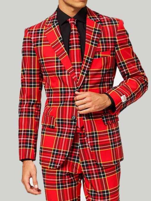 Plaid Christmas Suit