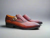 Plain Toe Single Monk Loafer 2 KS503-05COGNAC8  - from alligatorwarehouse.com