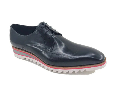 Plain Toe Wing-tip Stitching Blucher style Oxford 14 KS550-04BLUE8  - from alligatorwarehouse.com