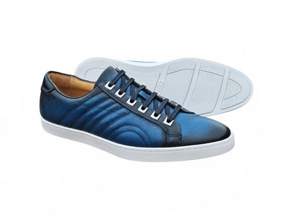 Primo Hand Burnished Leather Sneakers