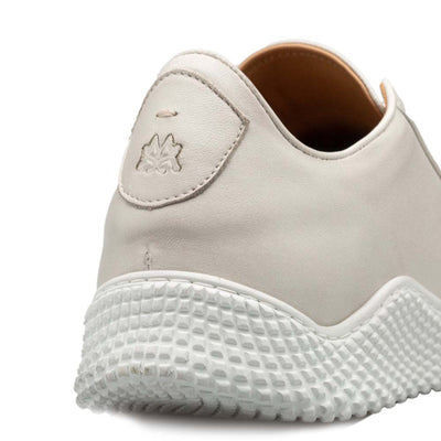 Men’s Pristine White Leather Sneakers By Mezlan Made In Spain Brand 5   - from alligatorwarehouse.com