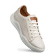 Men’s Pristine White Leather Sneakers By Mezlan Made In Spain Brand