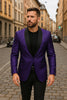 Mens Purple Paisley Pattern Blazer Jacket – Satin Finish 3   - from alligatorwarehouse.com