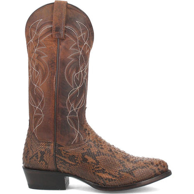 Dan Post Men’s Bay Apache Manning 13 Round Toe Genuine Python Leather Cowboy Boot 1 DP3037_7_D  - from alligatorwarehouse.com