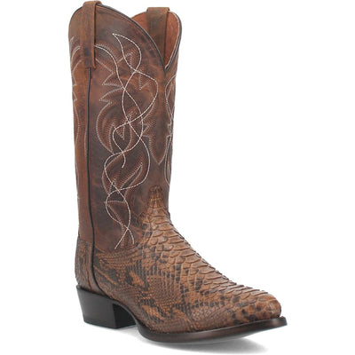 Dan Post Men’s Bay Apache Manning 13 Round Toe Genuine Python Leather Cowboy Boot 5 DP3037_7_D  - from alligatorwarehouse.com