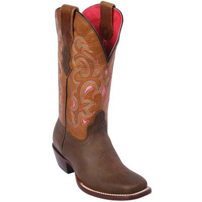 Brown Square Toe Cowgirl Boots 1 Q3126207M:Q3126207050M  - from alligatorwarehouse.com
