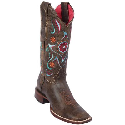 Flower Volcano Tobacco Cowgirl Boots 1 Q3225059FM:Q3225059F050M  - from alligatorwarehouse.com