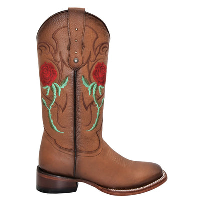 Cowgirl Boots With Red Roses 3 Q322R2751M:Q322R2751050M  - from alligatorwarehouse.com