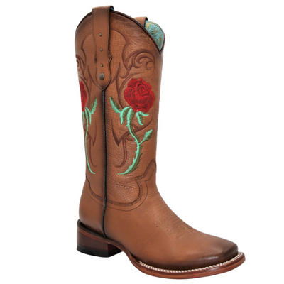 Cowgirl Boots With Red Roses 2 Q322R2751M:Q322R2751050M  - from alligatorwarehouse.com