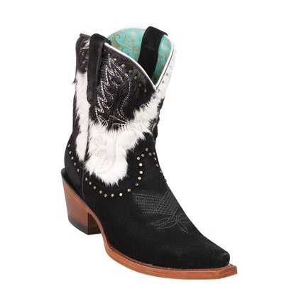 Suede & Cowhide Booties 1 Q34B6305M:Q34B6305050M  - from alligatorwarehouse.com