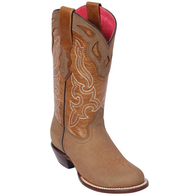 Tan Round Toe Cowgirl Boots 1 Q386231M:Q386231050M  - from alligatorwarehouse.com