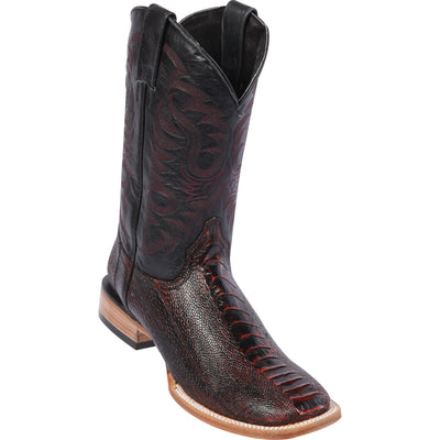 Mens Ostrich Leg Print Boots 3   - from alligatorwarehouse.com